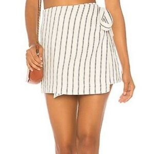 Theory Striped Wrap Skirt Size 10